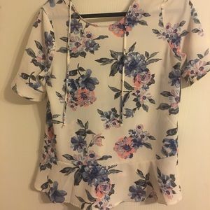 Flowered blouse